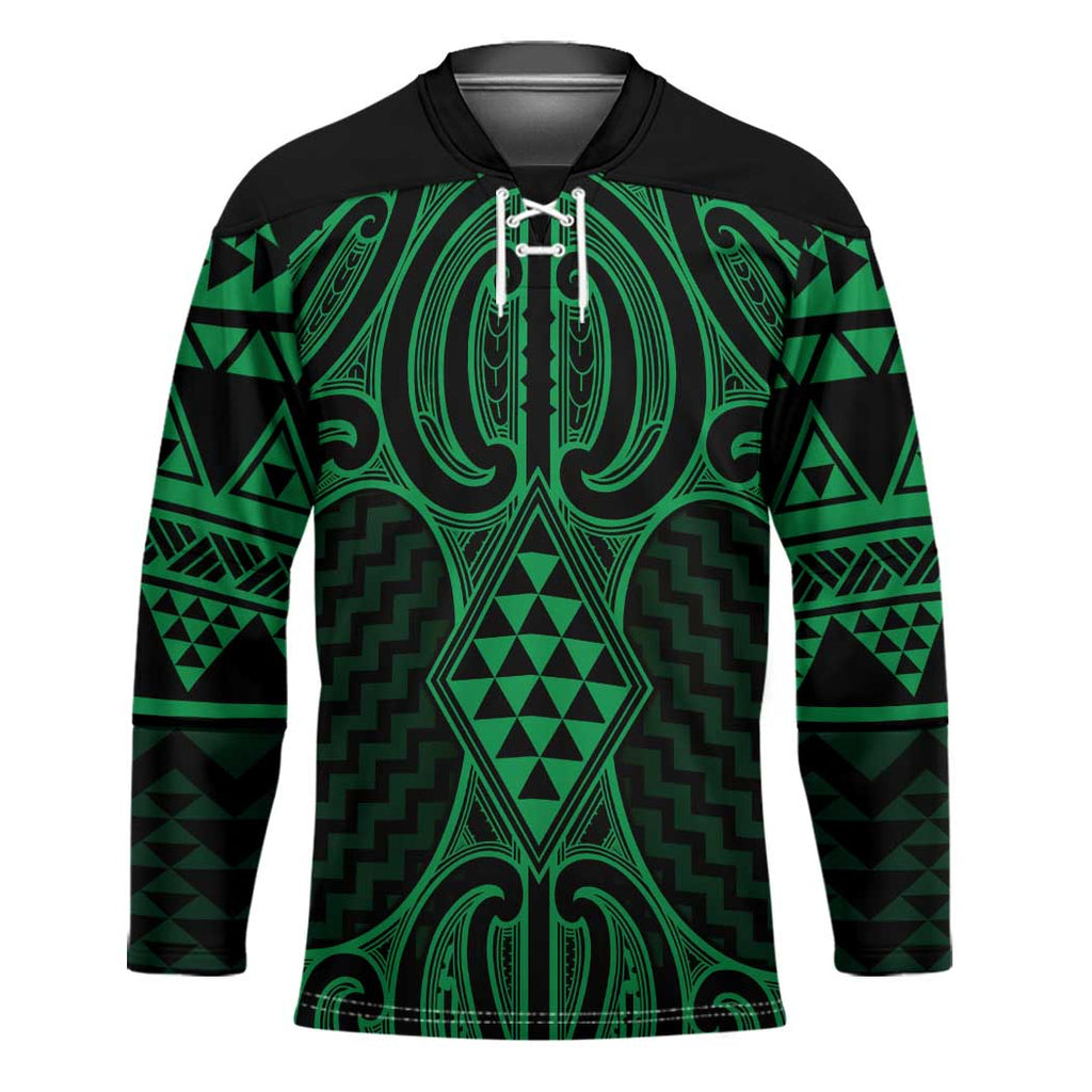 Kakariki Maori Ta Moko Poutama Art Hockey Jersey - Aussie Hoodie