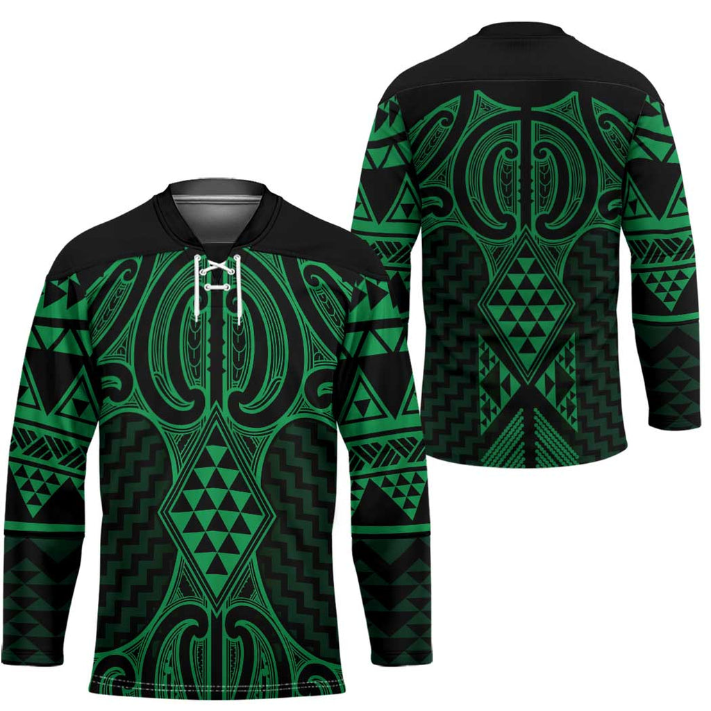 Kakariki Maori Ta Moko Poutama Art Hockey Jersey - Aussie Hoodie