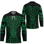 Kakariki Maori Ta Moko Poutama Art Hockey Jersey - Aussie Hoodie