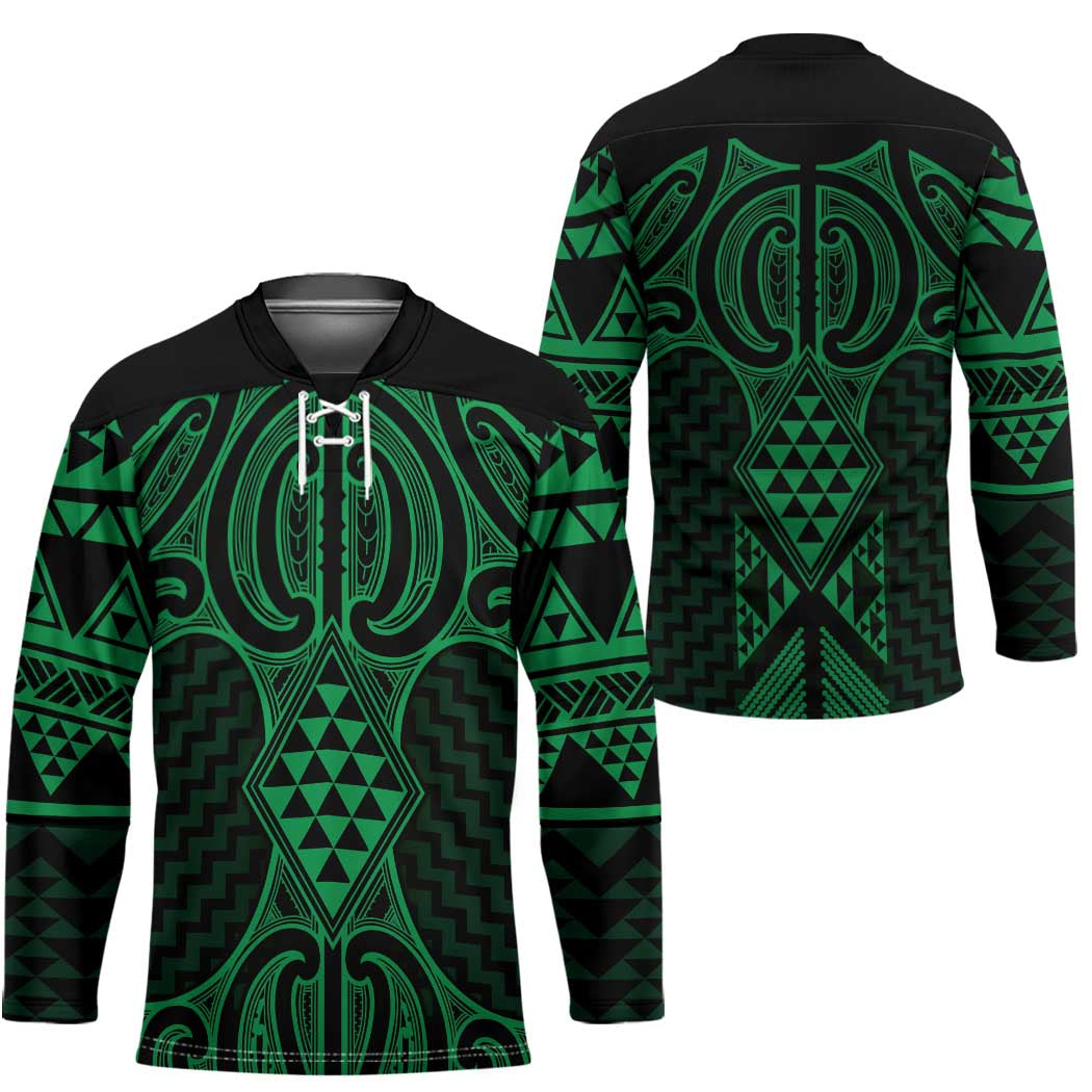 Kakariki Maori Ta Moko Poutama Art Hockey Jersey - Aussie Hoodie