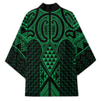 Kakariki Maori Ta Moko Poutama Art Kimono - Aussie Hoodie