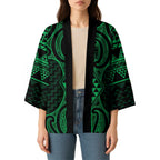 Kakariki Maori Ta Moko Poutama Art Kimono - Aussie Hoodie