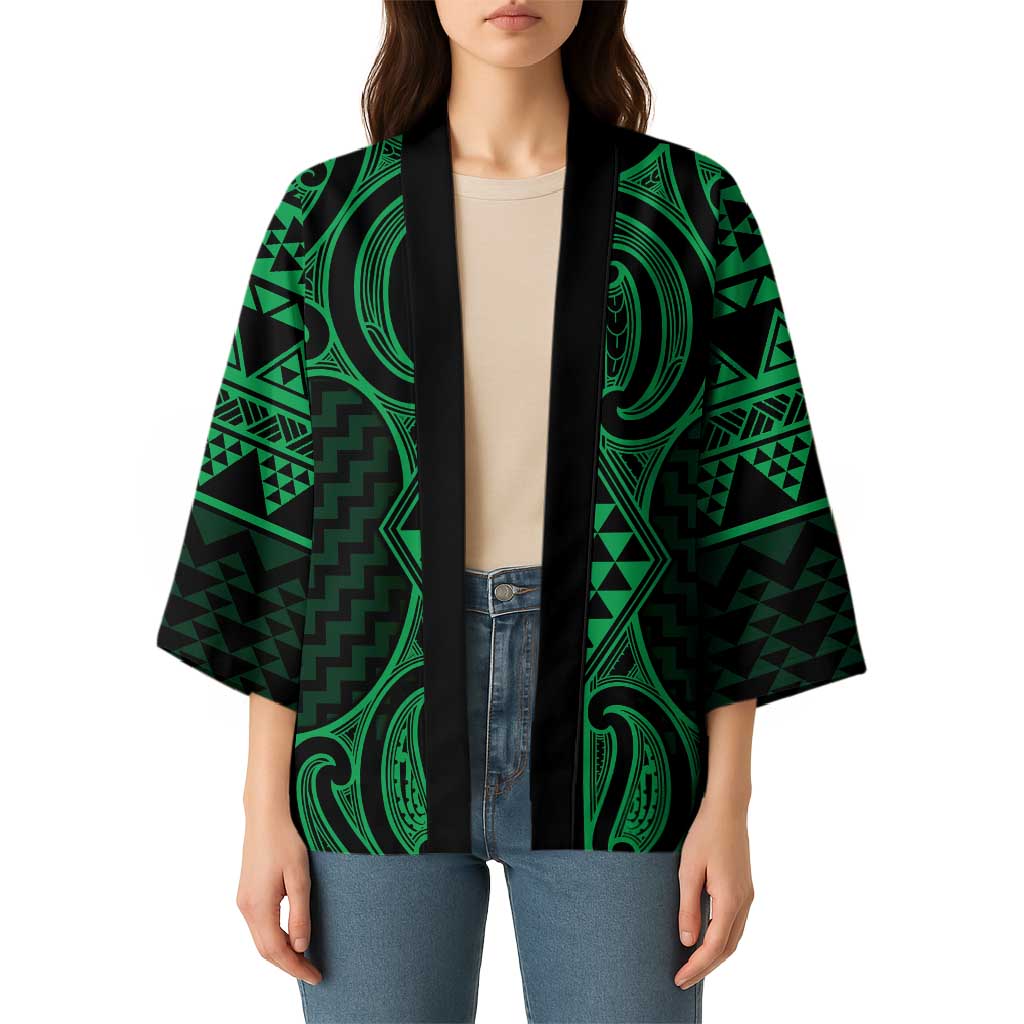 Kakariki Maori Ta Moko Poutama Art Kimono - Aussie Hoodie