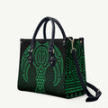 Kakariki Maori Ta Moko Poutama Art Leather Bag - Aussie Hoodie