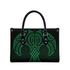 Kakariki Maori Ta Moko Poutama Art Leather Bag - Aussie Hoodie