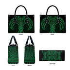 Kakariki Maori Ta Moko Poutama Art Leather Bag - Aussie Hoodie