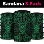 Kakariki Maori Ta Moko Poutama Art Neck Gaiter - Aussie Hoodie