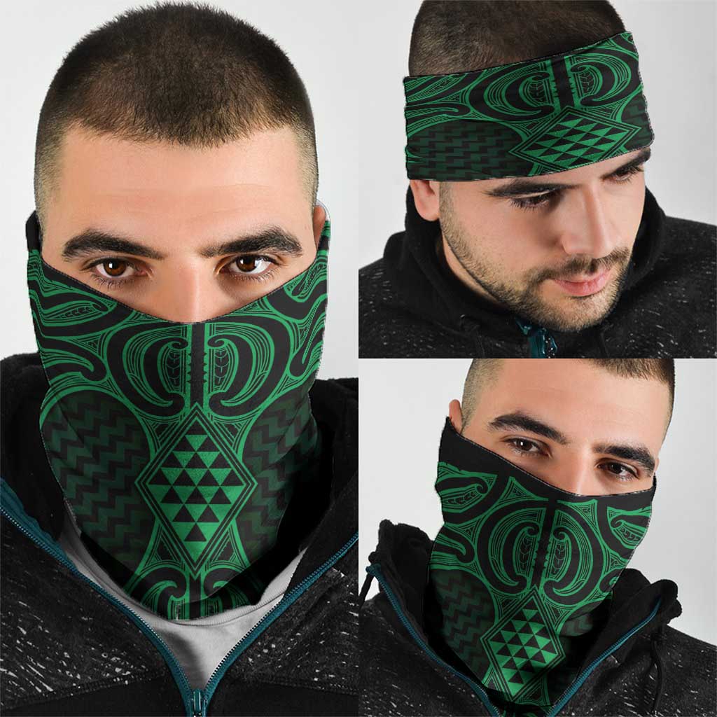 Kakariki Maori Ta Moko Poutama Art Neck Gaiter - Aussie Hoodie