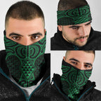 Kakariki Maori Ta Moko Poutama Art Neck Gaiter - Aussie Hoodie