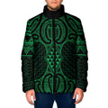 Kakariki Maori Ta Moko Poutama Art Padded Jacket - Aussie Hoodie