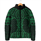 Kakariki Maori Ta Moko Poutama Art Padded Jacket - Aussie Hoodie