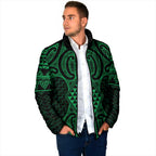 Kakariki Maori Ta Moko Poutama Art Padded Jacket - Aussie Hoodie