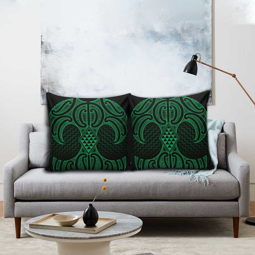 Kakariki Maori Ta Moko Poutama Art Pillow Cover - Aussie Hoodie