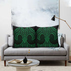 Kakariki Maori Ta Moko Poutama Art Pillow Cover - Aussie Hoodie