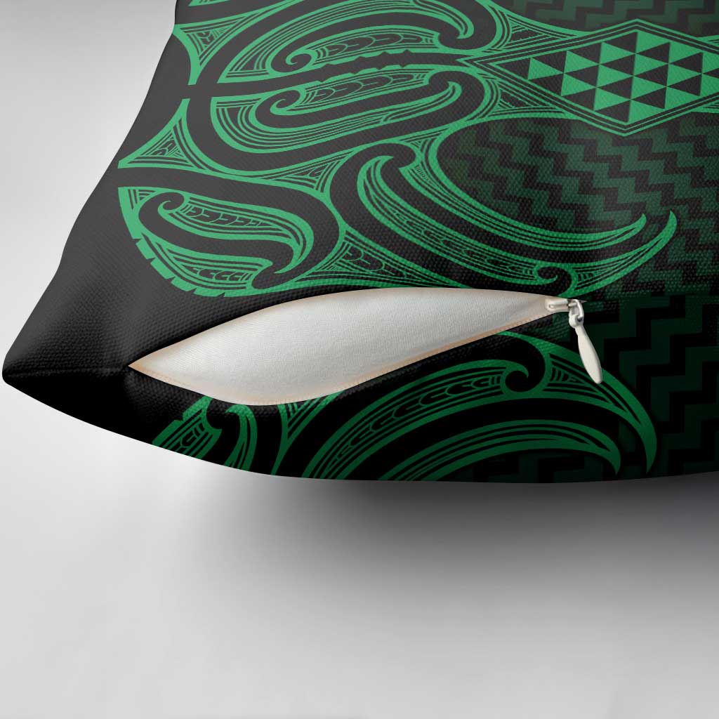 Kakariki Maori Ta Moko Poutama Art Pillow Cover - Aussie Hoodie
