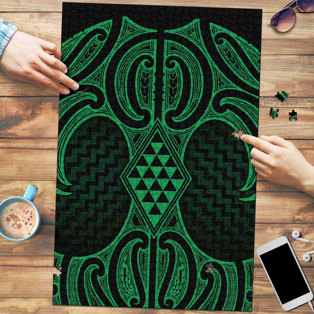 Kakariki Maori Ta Moko Poutama Art Puzzle - Aussie Hoodie
