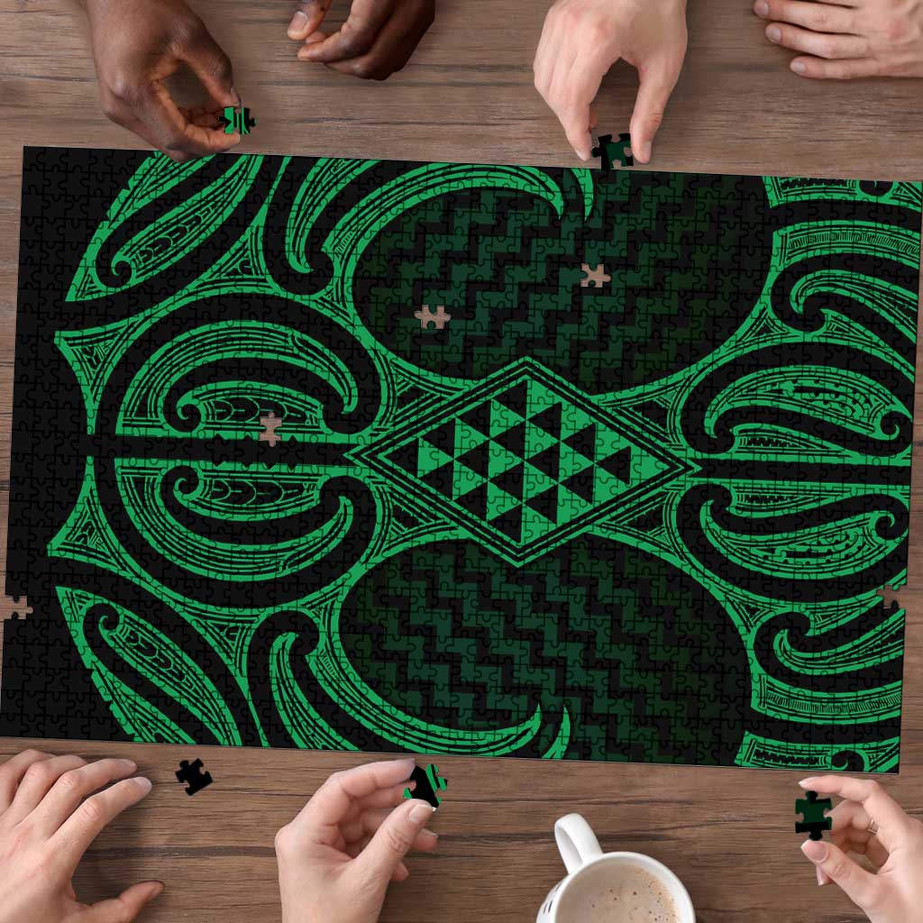 Kakariki Maori Ta Moko Poutama Art Puzzle - Aussie Hoodie