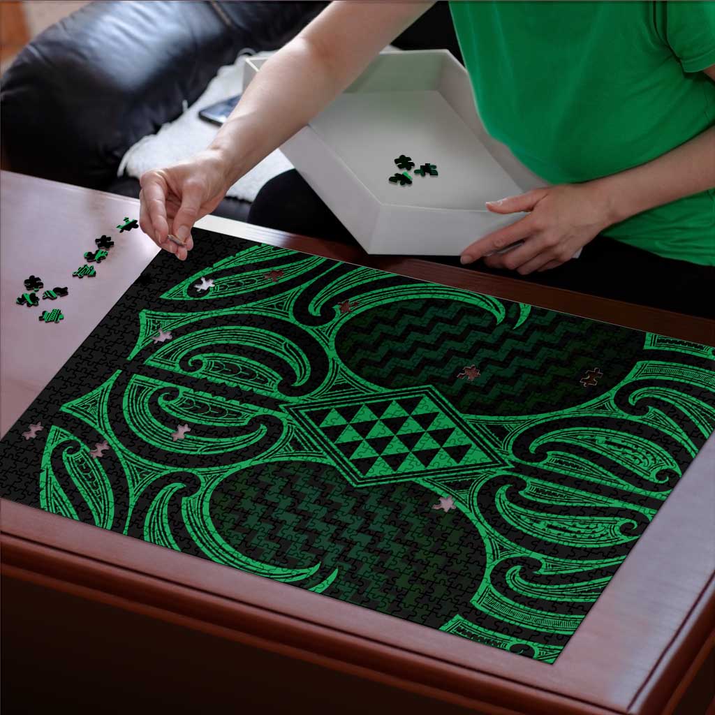 Kakariki Maori Ta Moko Poutama Art Puzzle - Aussie Hoodie