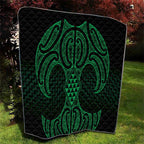 Kakariki Maori Ta Moko Poutama Art Quilt