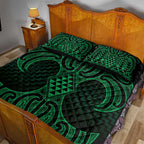 Kakariki Maori Ta Moko Poutama Art Quilt Bed Set