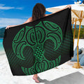 Kakariki Maori Ta Moko Poutama Art Sarong