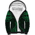 Kakariki Maori Ta Moko Poutama Art Sherpa Hoodie