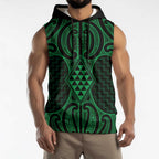 Kakariki Maori Ta Moko Poutama Art Sleeveless Hoodie - Aussie Hoodie