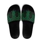 Kakariki Maori Ta Moko Poutama Art Slide Sandals - Aussie Hoodie