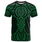 Kakariki Maori Ta Moko Poutama Art T Shirt