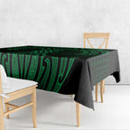 Kakariki Maori Ta Moko Poutama Art Tablecloth