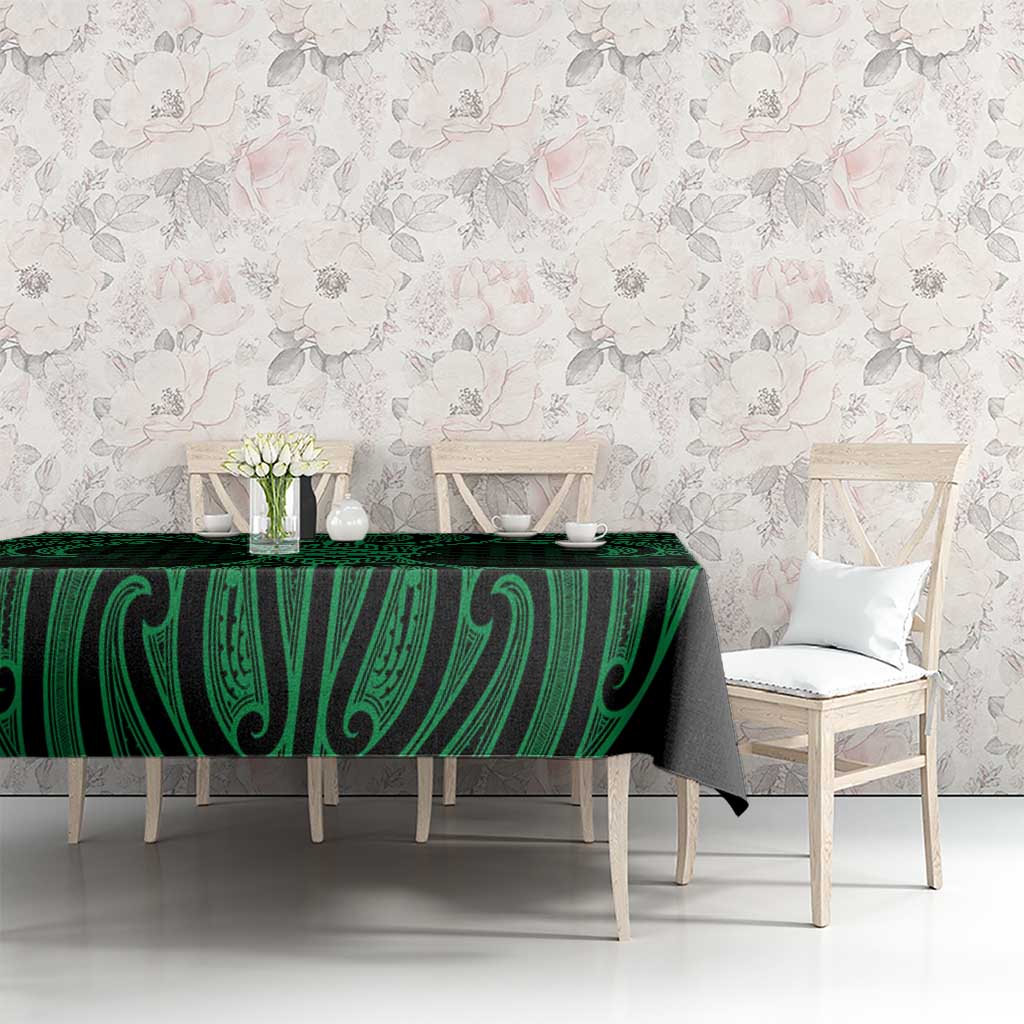 Kakariki Maori Ta Moko Poutama Art Tablecloth