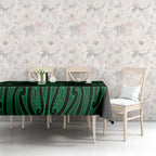 Kakariki Maori Ta Moko Poutama Art Tablecloth