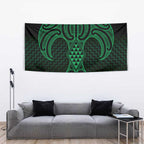 Kakariki Maori Ta Moko Poutama Art Tapestry