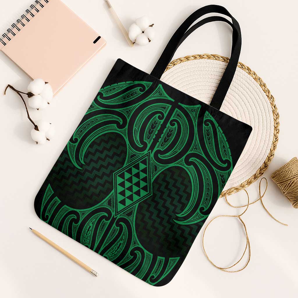 Kakariki Maori Ta Moko Poutama Art Tote Bag - Aussie Hoodie