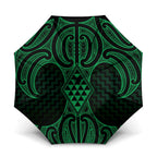Kakariki Maori Ta Moko Poutama Art Umbrella - Aussie Hoodie