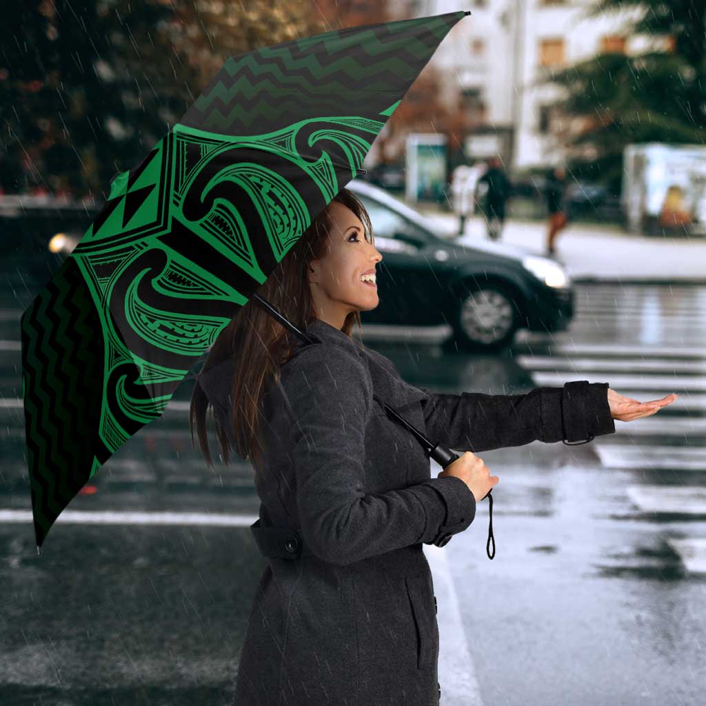 Kakariki Maori Ta Moko Poutama Art Umbrella - Aussie Hoodie