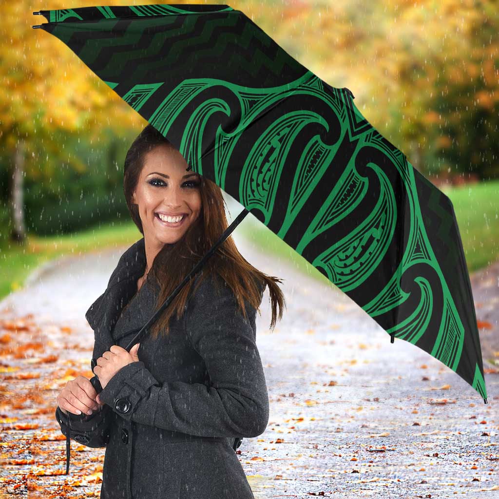Kakariki Maori Ta Moko Poutama Art Umbrella - Aussie Hoodie