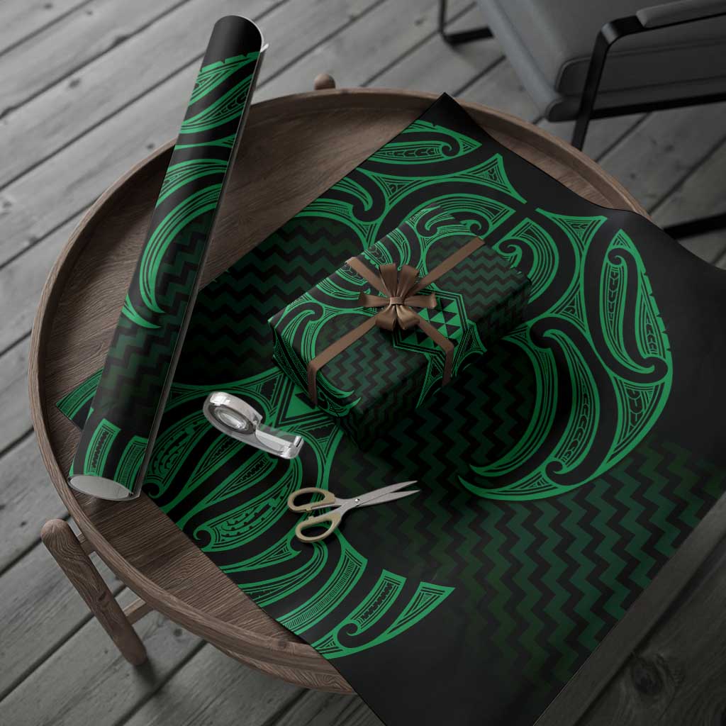 Kakariki Maori Ta Moko Poutama Art Wrapping Paper - Aussie Hoodie