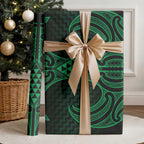 Kakariki Maori Ta Moko Poutama Art Wrapping Paper - Aussie Hoodie