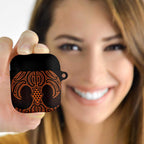 Karaka Maori Ta Moko Poutama Art AirPods Case - Aussie Hoodie