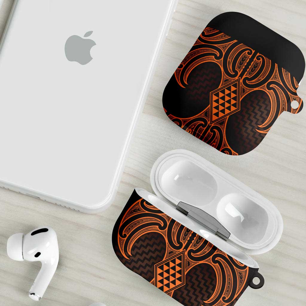 Karaka Maori Ta Moko Poutama Art AirPods Case - Aussie Hoodie