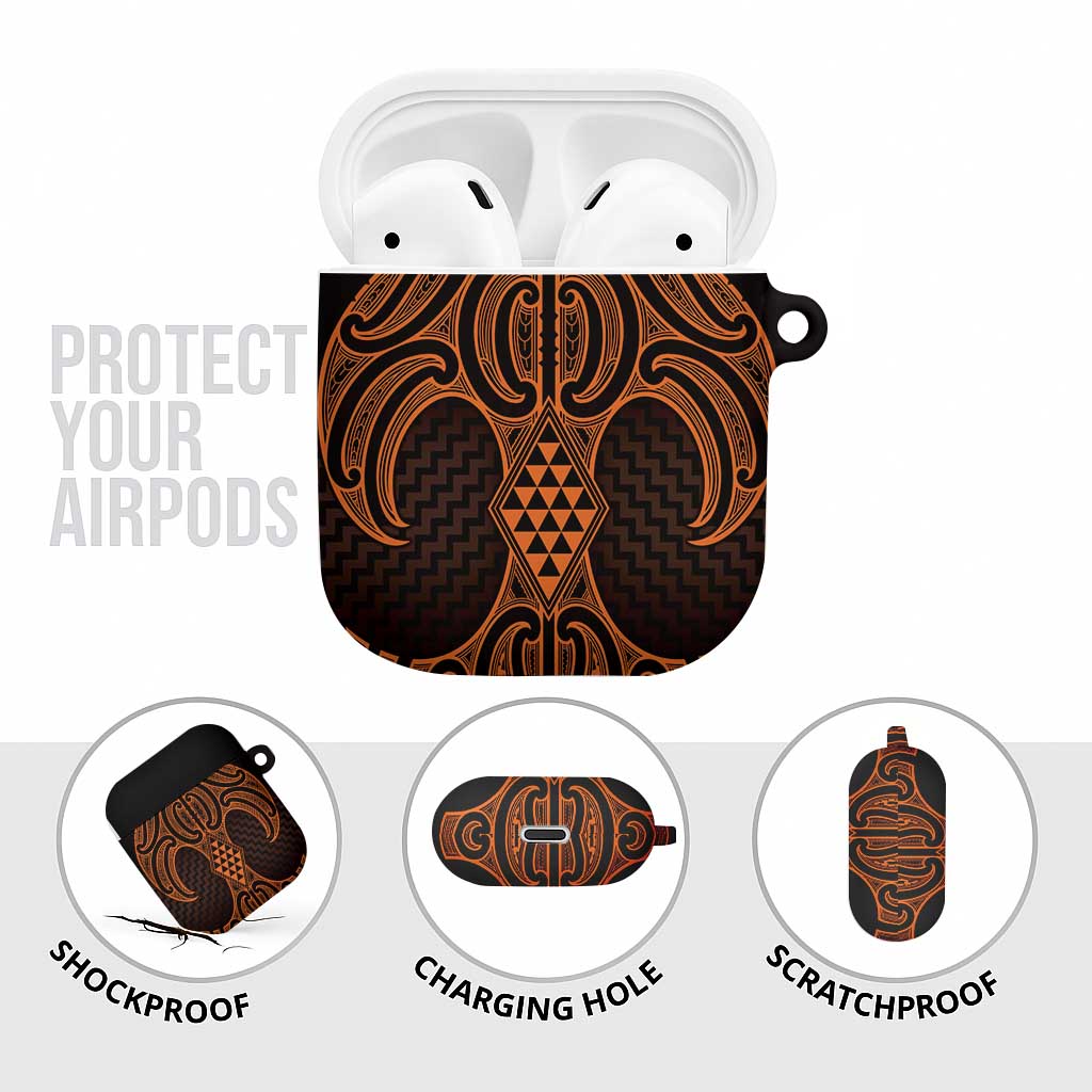 Karaka Maori Ta Moko Poutama Art AirPods Case - Aussie Hoodie