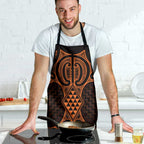 Karaka Maori Ta Moko Poutama Art Apron - Aussie Hoodie