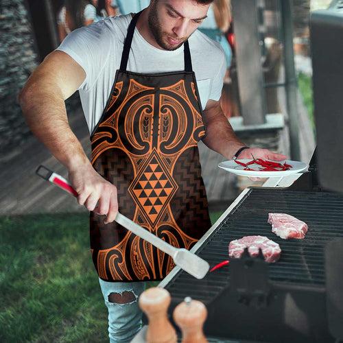 Karaka Maori Ta Moko Poutama Art Apron - Aussie Hoodie