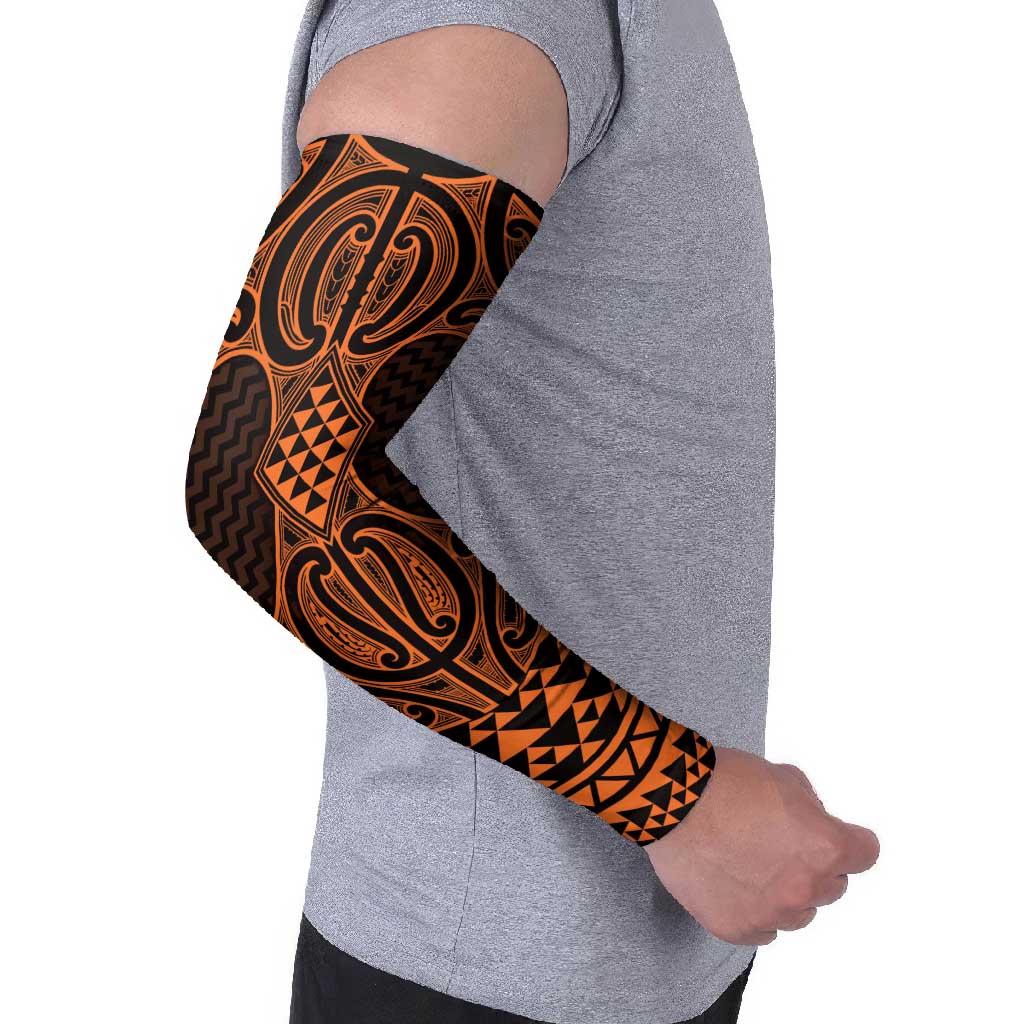 Karaka Maori Ta Moko Poutama Art Arm Sleeves - Aussie Hoodie