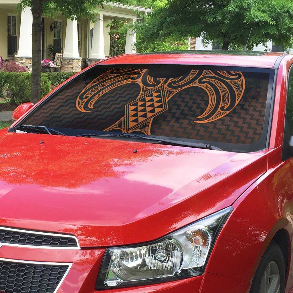 Karaka Maori Ta Moko Poutama Art Auto Sun Shade - Aussie Hoodie