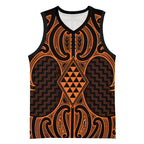 Karaka Maori Ta Moko Poutama Art Basketball Jersey - Aussie Hoodie