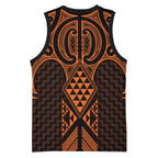 Karaka Maori Ta Moko Poutama Art Basketball Jersey - Aussie Hoodie