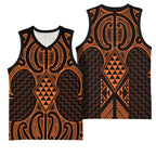 Karaka Maori Ta Moko Poutama Art Basketball Jersey - Aussie Hoodie