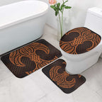 Karaka Maori Ta Moko Poutama Art Bathroom Set - Aussie Hoodie